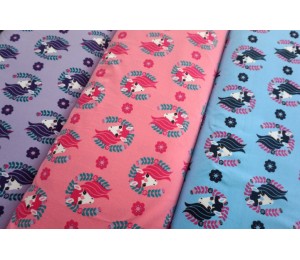 REST Jersey Pferde - hellblau